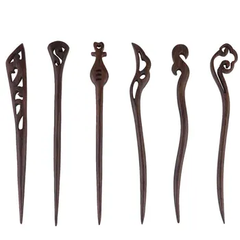 6pcs Wooden Classical Hairpins Handmade Traditional Chinese Ebony Hair Chopsticks Vintage Retro Carved Hair Pins for Women and G
6pcs Wooden Classical Hairpins Handmade Traditional Chinese Ebony Hair Chopsticks Vintage Retro Carved Hair Pins for Women and G