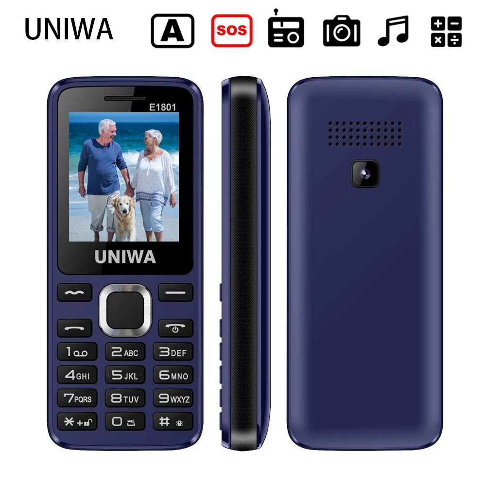 Uniwa E1801 Big Button Mobile Phone For Elderly - SOS Mobile Phone - Bluetooth Functionality - Dual SIM card - Easy to use
Uniwa E1801 Big Button Mobile Phone For Elderly - SOS Mobile Phone - Bluetooth Functionality - Dual SIM card - Easy to use