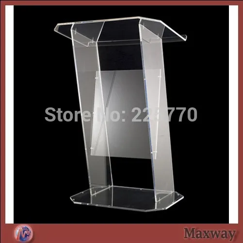 Multimedia Teaching Acrylic Lectern Brown podium / glass lectern plexiglass | Мебель