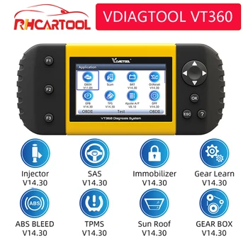 VDIAGTOOL OBD2 Auto Scanner VT360/VT600/VT300 ABS SAS EPB DPF Better NT650 PK CRP129E Support All Systems Car Diagnostic Tool
VDIAGTOOL OBD2 Auto Scanner VT360/VT600/VT300 ABS SAS EPB DPF Better NT650 PK CRP129E Support All Systems Car Diagnostic Tool