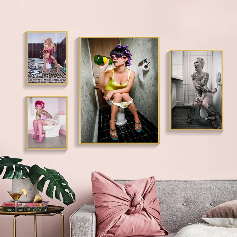Wall Art Modern Toilet Sexy Woman Man Canvas Painting Print Picture Modern Home Living Room Decor Modular Poster Fashion Gifts
Wall Art Modern Toilet Sexy Woman Man Canvas Painting Print Picture Modern Home Living Room Decor Modular Poster Fashion Gifts