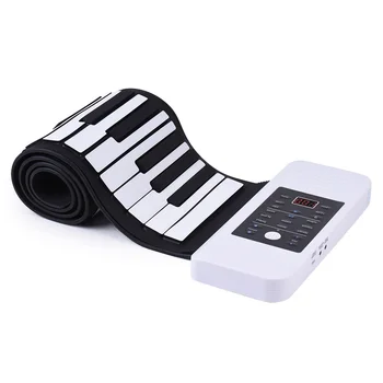 Portable Silicon 61 Keys Hand Roll Up Piano Electronic USB Keyboard with Built-in Li-ion Battery and Loud Speaker
Portable Silicon 61 Keys Hand Roll Up Piano Electronic USB Keyboard with Built-in Li-ion Battery and Loud Speaker