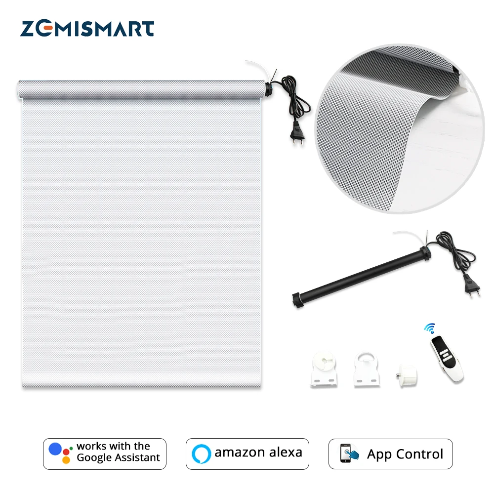Zemismart Automatic Roller Shutter Tubular Motor with Curtain Fabric Tracket smart Life Tuya Alexa Google Home Control
Zemismart Automatic Roller Shutter Tubular Motor with Curtain Fabric Tracket smart Life Tuya Alexa Google Home Control