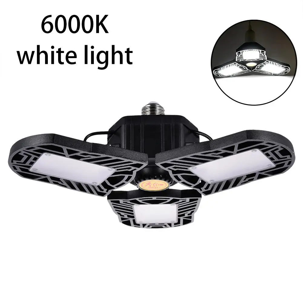 New 80W 8000LM Motion Activated Light LED Adjustable Three Light Garage Lamp High Bay Light UFO Workshop Parking Warehouse Lamp
New 80W 8000LM Motion Activated Light LED Adjustable Three Light Garage Lamp High Bay Light UFO Workshop Parking Warehouse Lamp