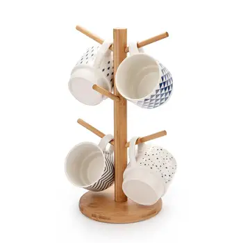6 Hooks Tree Shape Cup Rack Wood Coffee Tea Cup Storage Holder Stand Kitchen Mug Hanging Display Drinkware Shelf Easy to Clean 
6 Hooks Tree Shape Cup Rack Wood Coffee Tea Cup Storage Holder Stand Kitchen Mug Hanging Display Drinkware Shelf Easy to Clean