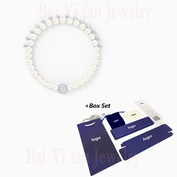 

2020 Fashion SWA New TREASURE PEARL Bracelet Elegant And Charming Crystal Pearl Pattern Decoration Women Romantic Jewelry Gift
