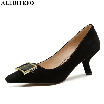 ALLBITEFO suede sheepskin genuine leather women heels shoes pointed toe thin heel fashion sexy women high heel shoes high heels
ALLBITEFO suede sheepskin genuine leather women heels shoes pointed toe thin heel fashion sexy women high heel shoes high heels