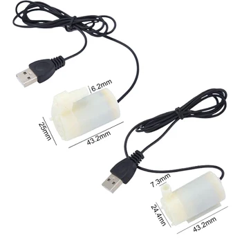 Usb Micro Submersible And Amphibious DC Motor Pump Water Pump 5V 2~3L/min Horizontal, Vertical
Usb Micro Submersible And Amphibious DC Motor Pump Water Pump 5V 2~3L/min Horizontal, Vertical