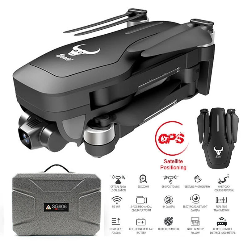 SG906 PRO GPS Drone With 2-axis Anti-shake Self-stabilizing Gimbal Camera 4K HD 5G WIFI FPV Brushless Quadcopter Support TF Card
SG906 PRO GPS Drone With 2-axis Anti-shake Self-stabilizing Gimbal Camera 4K HD 5G WIFI FPV Brushless Quadcopter Support TF Card