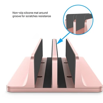 Laptop Stand Erected Aluminum Alloy Holder Vertical Base Thickness Notebook Desk Double Space Adjustable For MacBook For Surface
Laptop Stand Erected Aluminum Alloy Holder Vertical Base Thickness Notebook Desk Double Space Adjustable For MacBook For Surface