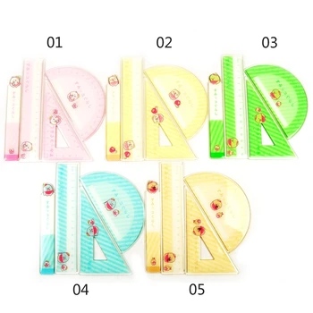 Student children soft ruler Geometric triangle ruler 15cm ruler protractor drawing line set Safe and durable
Student children soft ruler Geometric triangle ruler 15cm ruler protractor drawing line set Safe and durable