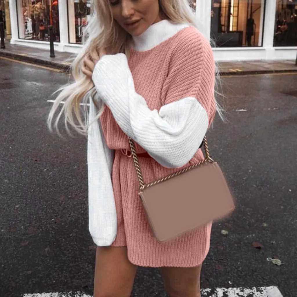 turtleneck women pullover sweater Winter Patchwork Color Blocking Full Sleeve Turtleneck Lazy Loose Sweater col roulé femme 30#
turtleneck women pullover sweater Winter Patchwork Color Blocking Full Sleeve Turtleneck Lazy Loose Sweater col roulé femme 30#