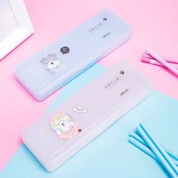 Student office fresh cartoon lovely stationery box, multi-functional simple built-in pencil box with pen hole, storage box 1pcs
Student office fresh cartoon lovely stationery box, multi-functional simple built-in pencil box with pen hole, storage box 1pcs