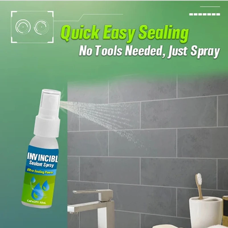 Waterproof Agent Sealant Spray For Ceramic Tile Floor Tile Repairing 30ml Nano Clear Wall Surface Repair Liquid
Waterproof Agent Sealant Spray For Ceramic Tile Floor Tile Repairing 30ml Nano Clear Wall Surface Repair Liquid