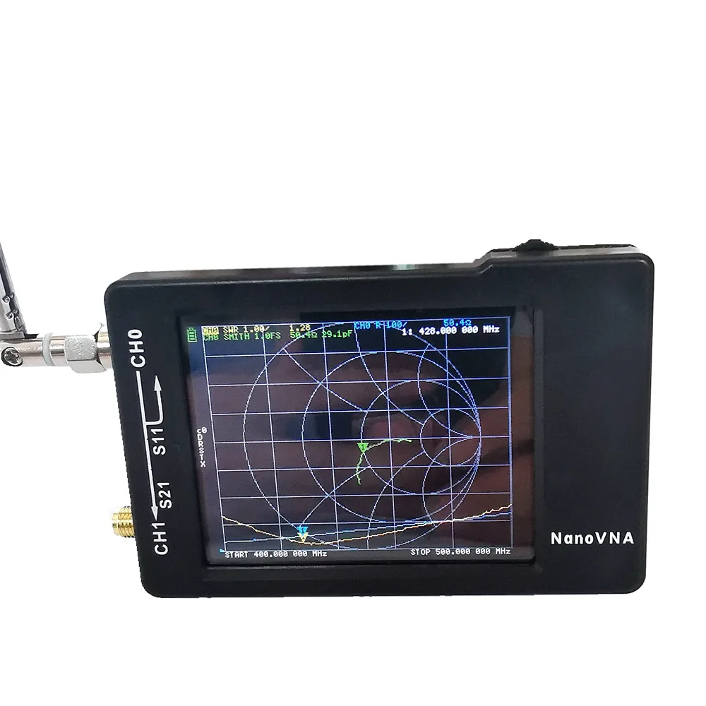 Nano VNA-H Antenna Network Analyzers 50-900MHz Frequency Short Wave Vector Analyzer MF/HF/VHF/UHF 2.8" Digital LCD Touch Screen
Nano VNA-H Antenna Network Analyzers 50-900MHz Frequency Short Wave Vector Analyzer MF/HF/VHF/UHF 2.8" Digital LCD Touch Screen
