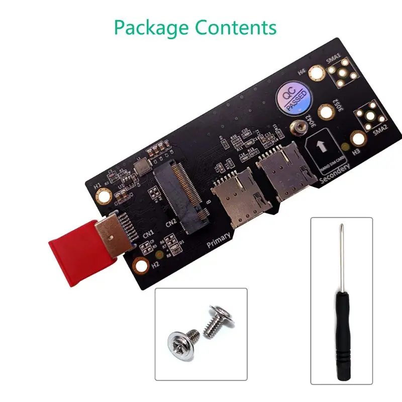 M.2 Key B to USB 3.0 Adapter Riser Card for Desktop PC with Dual SIM Card Slot Connector for WWAN/LTE 2/3/4G 5G Module X6HA
M.2 Key B to USB 3.0 Adapter Riser Card for Desktop PC with Dual SIM Card Slot Connector for WWAN/LTE 2/3/4G 5G Module X6HA