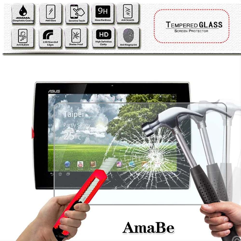 

Tempered Glass for ASUS Eee Pad Slider SL101/MeMO Pad FHD 10 ME302C/Smart 10 10.1" Screen Protector 9H Tablet Protective Film