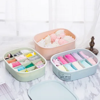 Household Underwear Storage Box Bra Plastic Seperated with Cap Underwear Storage Underwear Box Socks Box
Household Underwear Storage Box Bra Plastic Seperated with Cap Underwear Storage Underwear Box Socks Box