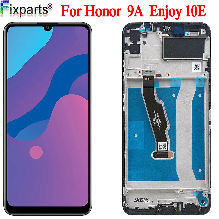 ЖК дисплей 6 3 дюйма для Huawei Honor 9A с сенсорным экраном Enjoy 10E зеркальный Ремонт Y6 2020