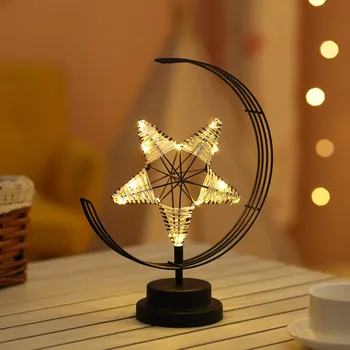 Bedroom Night Light Handmade Star Moon Iron Night Light Home Decoration Night Lamp Sweet Girls Gift JDH99
Bedroom Night Light Handmade Star Moon Iron Night Light Home Decoration Night Lamp Sweet Girls Gift JDH99