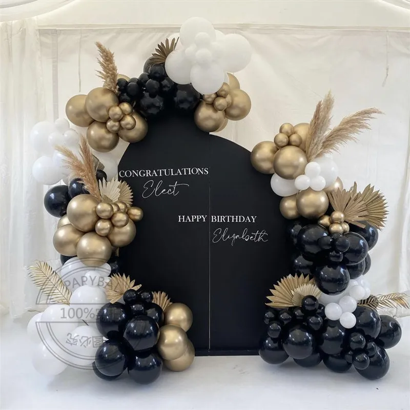 Latex Balloons Arch Garland Kit, Gold Turtle Leaf, Wedding Party Decoration, Birthday Supplies, Black and White, DIY, 144Pcs
Latex Balloons Arch Garland Kit, Gold Turtle Leaf, Wedding Party Decoration, Birthday Supplies, Black and White, DIY, 144Pcs