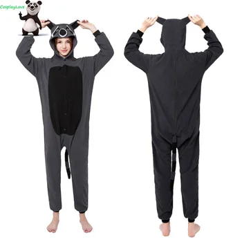 Gray Raccoon Pajamas Animal Cosplay Costume Coral Women Men Kid Adult Pajamas Onesies Cartoon Sleepwear Sleepsuit
Gray Raccoon Pajamas Animal Cosplay Costume Coral Women Men Kid Adult Pajamas Onesies Cartoon Sleepwear Sleepsuit