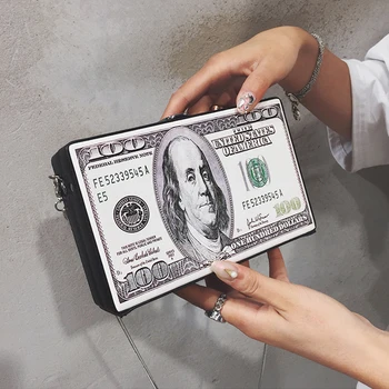 PU Leather Women's Small Shoulder Bag Paty Purse Bags Luxury Designer Dollar Money Printing Box Shape Messenger Bag MD0252
PU Leather Women's Small Shoulder Bag Paty Purse Bags Luxury Designer Dollar Money Printing Box Shape Messenger Bag MD0252