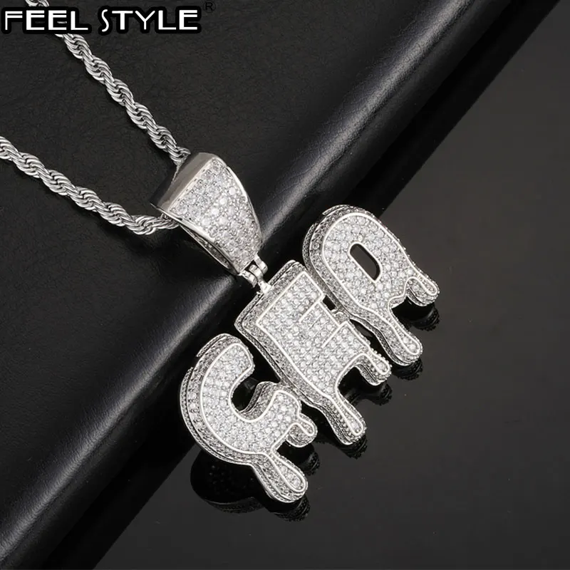 Hip Hop Custom Name Cubic Zircon Drip Iced Out Bubble Letters Chain Pendants & Necklaces For Men Women Jewelry
Hip Hop Custom Name Cubic Zircon Drip Iced Out Bubble Letters Chain Pendants & Necklaces For Men Women Jewelry