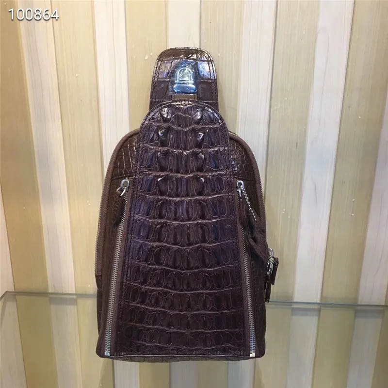 Chic Designer Authentic Crocodile Skin Men's Small Casual Chest Bag Genuine Alligator Leather Male Crossbody Bag Messenger Bag
Chic Designer Authentic Crocodile Skin Men's Small Casual Chest Bag Genuine Alligator Leather Male Crossbody Bag Messenger Bag