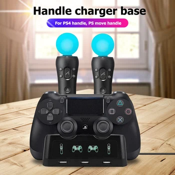 4 in 1 Joypad Controller Game Controller Charging Dock Joystick Power Stand for PS4+PS Move Supply Base Stand
4 in 1 Joypad Controller Game Controller Charging Dock Joystick Power Stand for PS4+PS Move Supply Base Stand