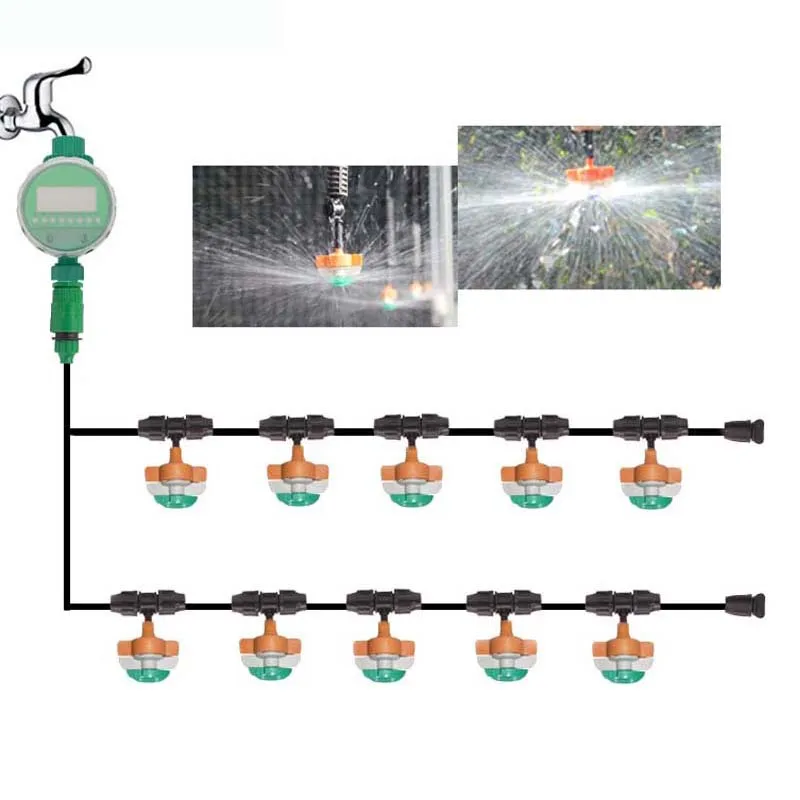 912" 360 Water Spray Rotation Automatic Timing Control Drip Irrigation System Large Area Nozzle Spray Cooling Garden Watering
912" 360 Water Spray Rotation Automatic Timing Control Drip Irrigation System Large Area Nozzle Spray Cooling Garden Watering