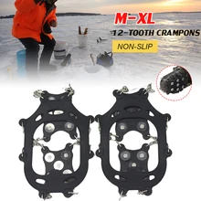 Outdoor Ice Snow Grips Traction Cleats with 12 Studs Climbing Crampons Anti-Slip Cleats for Winter Hiking Climbing accessories
Outdoor Ice Snow Grips Traction Cleats with 12 Studs Climbing Crampons Anti-Slip Cleats for Winter Hiking Climbing accessories