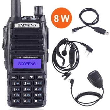Baofeng Ture 8W UV-82 Plus 10KM Long Range Powerful Walkie Talkie Portable CB vhf/uhf two way Radio Amador 8 watts of UV82 Plus
Baofeng Ture 8W UV-82 Plus 10KM Long Range Powerful Walkie Talkie Portable CB vhf/uhf two way Radio Amador 8 watts of UV82 Plus
