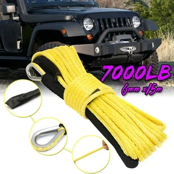 1 Pc 1/4*50inch 7000lbs Yellow Durable Synthetic Fiber Winch Rope Line Cable W/ Rock Guard For ATV Pratical Winch Rope
1 Pc 1/4*50inch 7000lbs Yellow Durable Synthetic Fiber Winch Rope Line Cable W/ Rock Guard For ATV Pratical Winch Rope