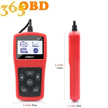 

V319 Code reader obdii/eobd read/clean fault code obd obd2 v319 ELM327 Car Auto Diagnostic Tool obd2 Scanner VS ELM 327 V1.5