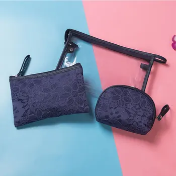 PVC Bags Women Makeup Bags Beautiful Waterproof Exquisite Set Bags Organize Bag Fashion Lace Dropshipping 3pcs/set Cosmetic Bag
PVC Bags Women Makeup Bags Beautiful Waterproof Exquisite Set Bags Organize Bag Fashion Lace Dropshipping 3pcs/set Cosmetic Bag