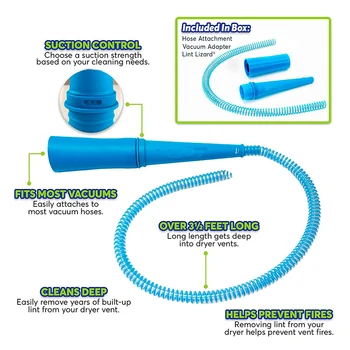 Universal Dryer Vent Vacuum Cleaner Attachment Dust Cleaner Pipe Vent Vacuum Hose Removes Lint Dust Cleaner for Washing Machine
Universal Dryer Vent Vacuum Cleaner Attachment Dust Cleaner Pipe Vent Vacuum Hose Removes Lint Dust Cleaner for Washing Machine