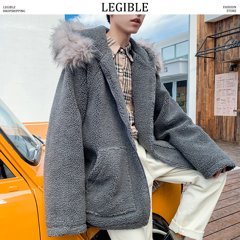 LEGIBLE Street Fashion Solid Winter Jacket Men Lamb Cashmere Stitching Coat Casual Loose Thicken Jacket Men
LEGIBLE Street Fashion Solid Winter Jacket Men Lamb Cashmere Stitching Coat Casual Loose Thicken Jacket Men