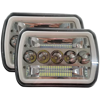 7X6 LED Headlights 5X7 LED Headlight with Turn Signal DRL White Halo Sealed Beam for Jeep Wrangler YJ Cherokee
7X6 LED Headlights 5X7 LED Headlight with Turn Signal DRL White Halo Sealed Beam for Jeep Wrangler YJ Cherokee