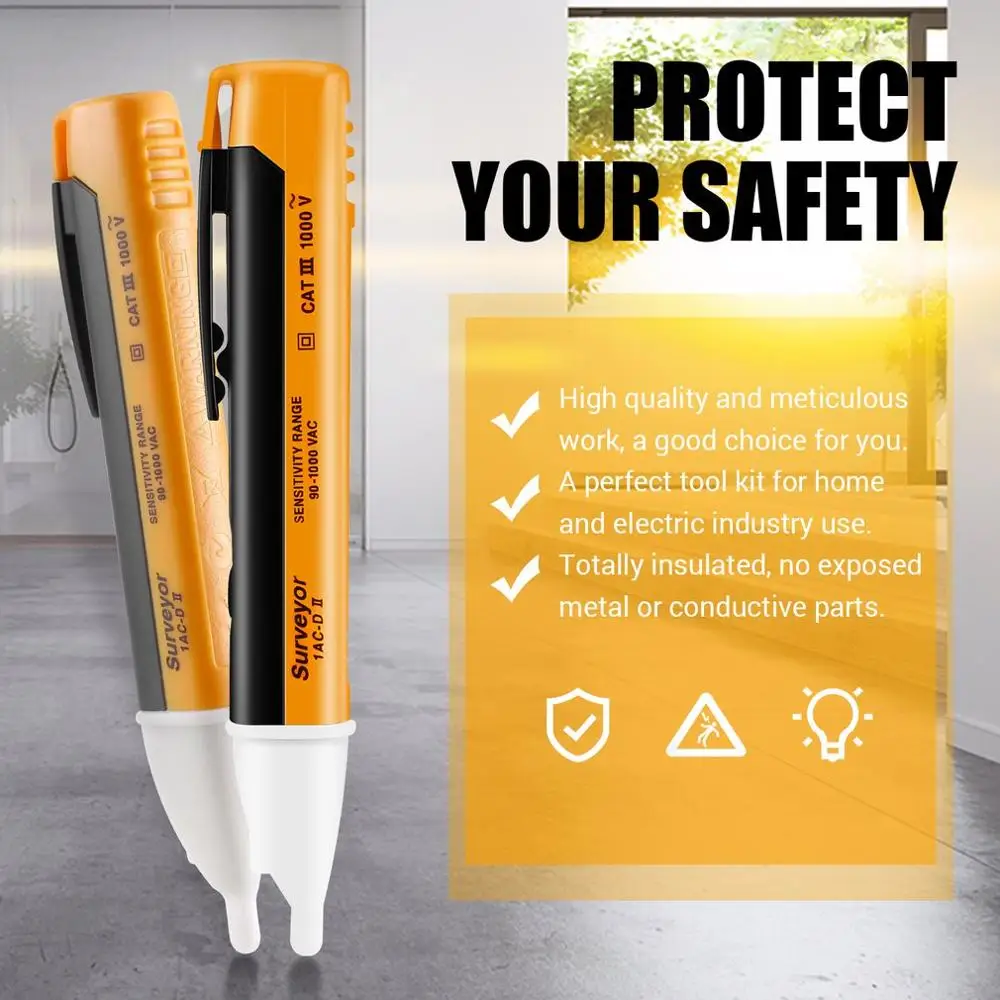 1PCS Electric indicator 90-1000V Socket Wall AC Power Outlet Voltage Detector Sensor Tester Pen LED light test pencil Drop ship
1PCS Electric indicator 90-1000V Socket Wall AC Power Outlet Voltage Detector Sensor Tester Pen LED light test pencil Drop ship