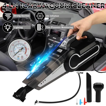 4 in 1 Auto Car Vaccum Cleaner LED Lighting Tire Inflator Pump Pressure Cyclone Dust Collector Vaccum Cleaners for Car Home
4 in 1 Auto Car Vaccum Cleaner LED Lighting Tire Inflator Pump Pressure Cyclone Dust Collector Vaccum Cleaners for Car Home