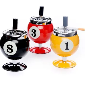 Cigarette Ashtray Metal Billiards Model Creative Personality Spin Billiards Ashtray with Cover for Bar KTV Home Decor
Cigarette Ashtray Metal Billiards Model Creative Personality Spin Billiards Ashtray with Cover for Bar KTV Home Decor