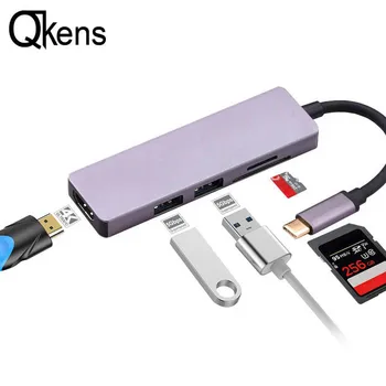 Type C to HDMI TV Cable Adapter w/ USB 3.0 SD TF Card Reader for MacBook for Samsung Galaxy S9/S8 Note 9 Huawei P20 Pro LG G5
Type C to HDMI TV Cable Adapter w/ USB 3.0 SD TF Card Reader for MacBook for Samsung Galaxy S9/S8 Note 9 Huawei P20 Pro LG G5