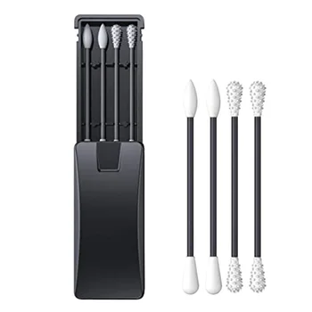 Reusable Silicone Cotton Swabs Double Tips Fixed Cotton Swab Head Safety Washable with Portable Case and Brush-4 Count
Reusable Silicone Cotton Swabs Double Tips Fixed Cotton Swab Head Safety Washable with Portable Case and Brush-4 Count