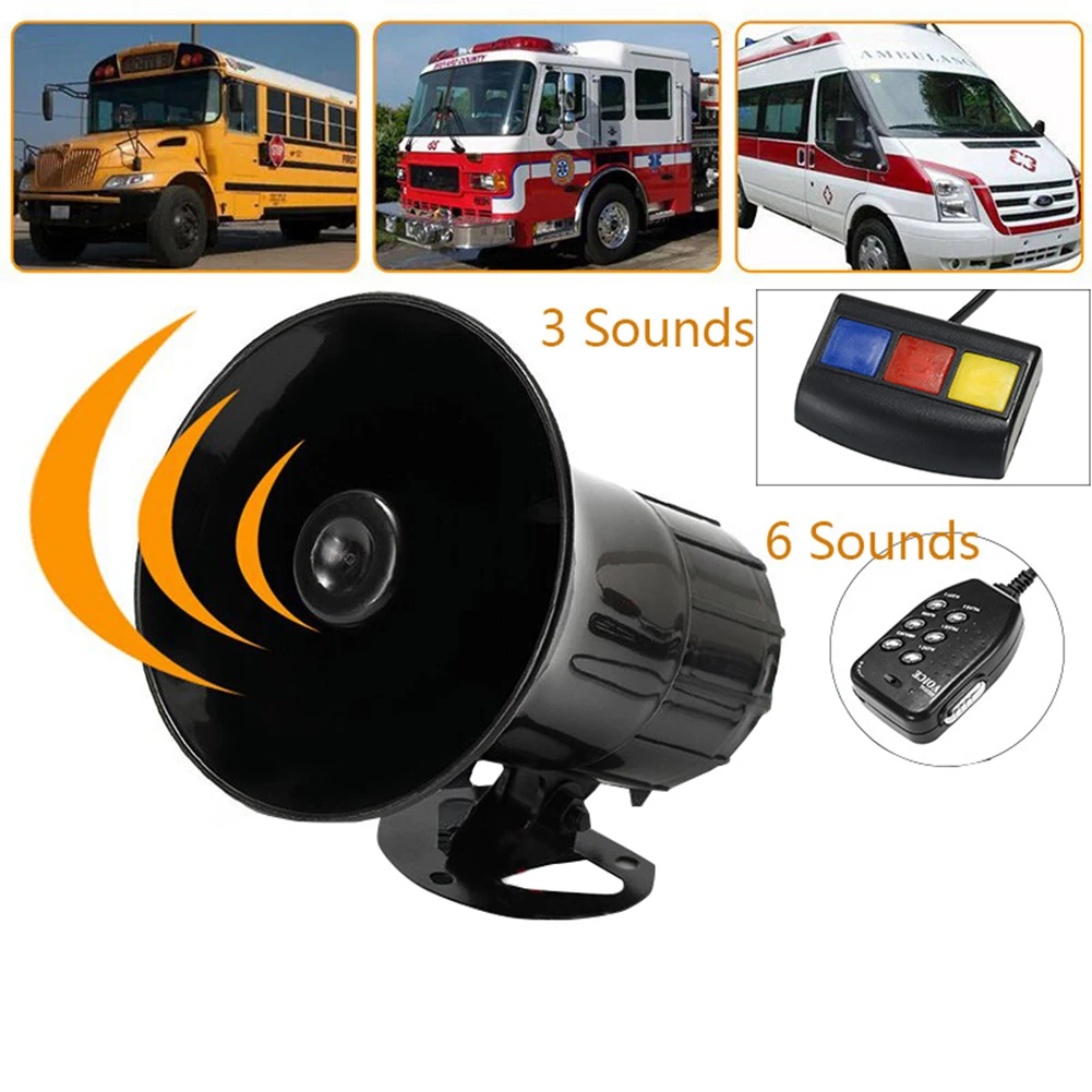 Hot Sale 3 Sounds/6 Sounds Loud Security Warning Horn for Car Motorcycle 110dB 12V Universal Horn Car Accessories Car Motor Horn
Hot Sale 3 Sounds/6 Sounds Loud Security Warning Horn for Car Motorcycle 110dB 12V Universal Horn Car Accessories Car Motor Horn