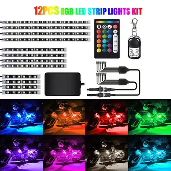 12Pcs 18Color RGB LED Effect Decoration Lights Kit Voice Remote Control For Car Motorcycle
12Pcs 18Color RGB LED Effect Decoration Lights Kit Voice Remote Control For Car Motorcycle
