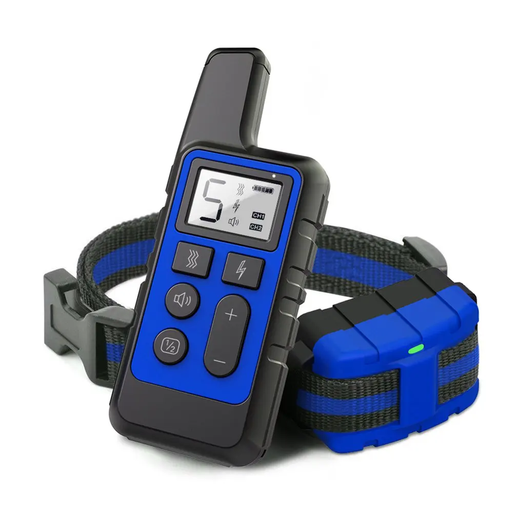 500M Dog Training Collar Pet Electric Remote Control Collar Waterproof Rechargeable Dog Training Tool with LCD Display
500M Dog Training Collar Pet Electric Remote Control Collar Waterproof Rechargeable Dog Training Tool with LCD Display