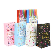 10pcs Birthday Kraft Paper Bags Stand Up Colorful Candy Gift Bag For Happy Birthday Party Favors Treat Gift Packaging Decoration
10pcs Birthday Kraft Paper Bags Stand Up Colorful Candy Gift Bag For Happy Birthday Party Favors Treat Gift Packaging Decoration