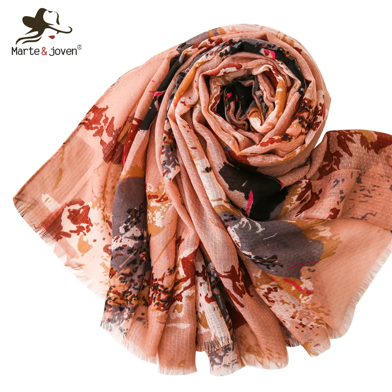 Marte&Joven Women Spring Autumn Voile Coffe Scarf Comfortable Summer Beach Cover up Wrap Pashmina Female Retro Print Hijab
Marte&Joven Women Spring Autumn Voile Coffe Scarf Comfortable Summer Beach Cover up Wrap Pashmina Female Retro Print Hijab