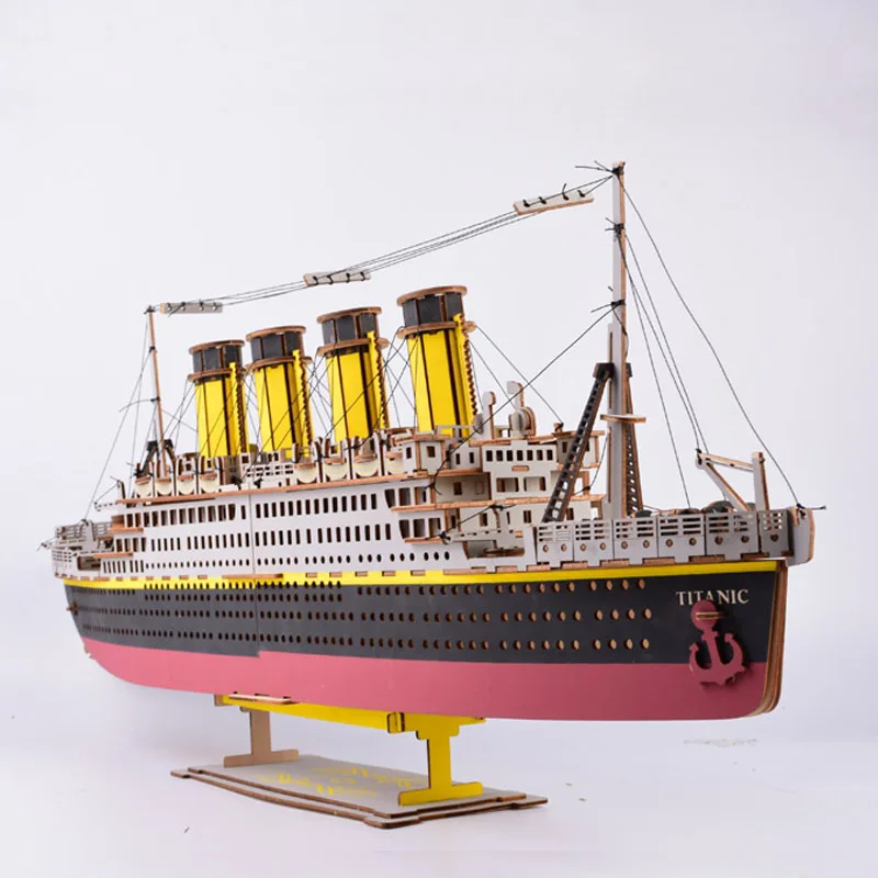 Titanic Model Building Laser Cutting Puzzle 3D Wooden JIgsaw Children Intelligence Developmental toys Model Building Kit gift
Titanic Model Building Laser Cutting Puzzle 3D Wooden JIgsaw Children Intelligence Developmental toys Model Building Kit gift